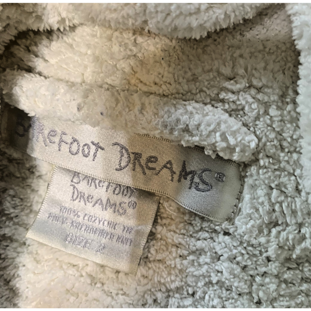Barefoot Dreams CozyChic Women’s Robe Size 2 M/L Color Pearl Very Soft Warm - Picture 7 of 9